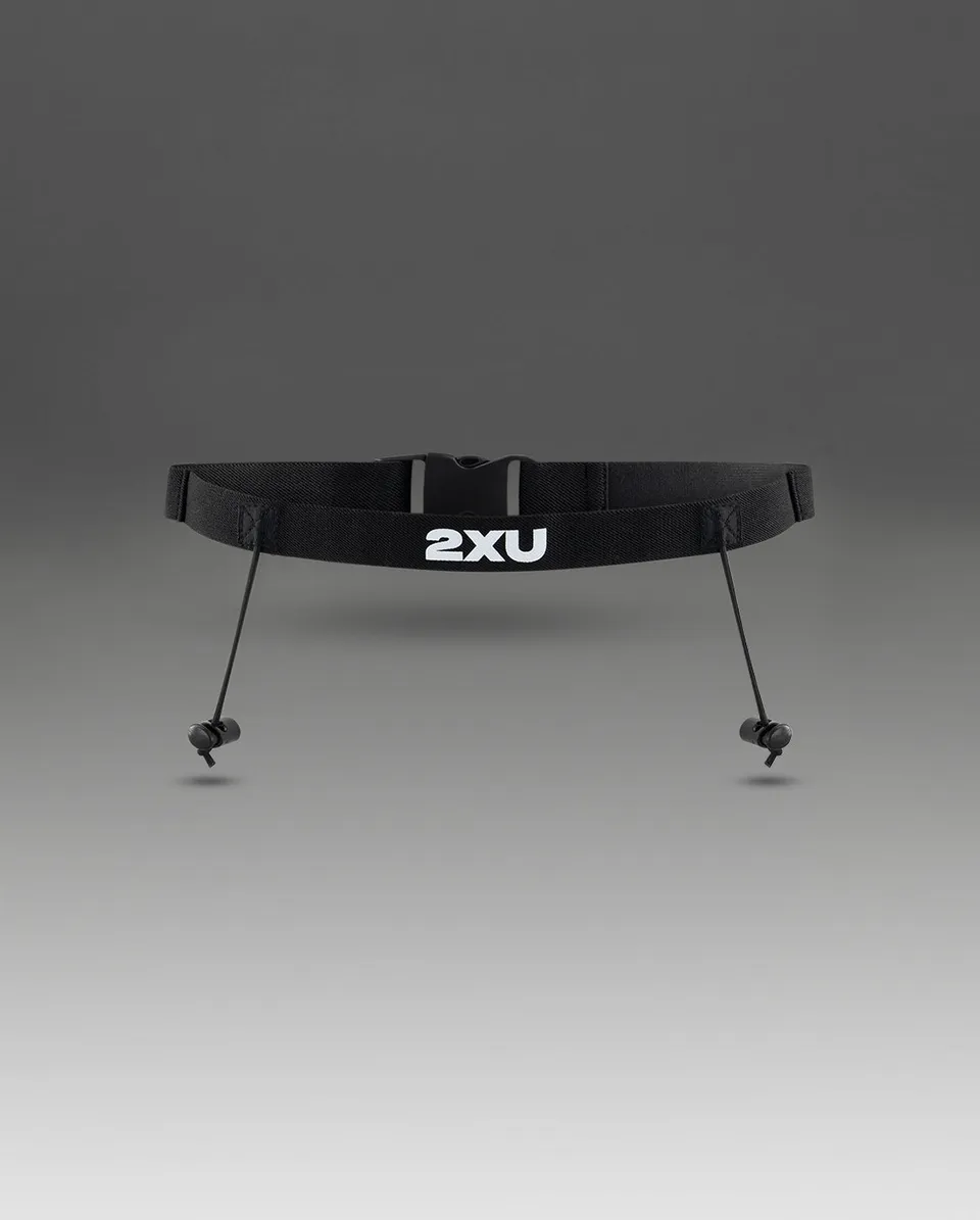 2xu-nutrition-race-belt-cintura-porta-pettorale-e-gel-nero image 1