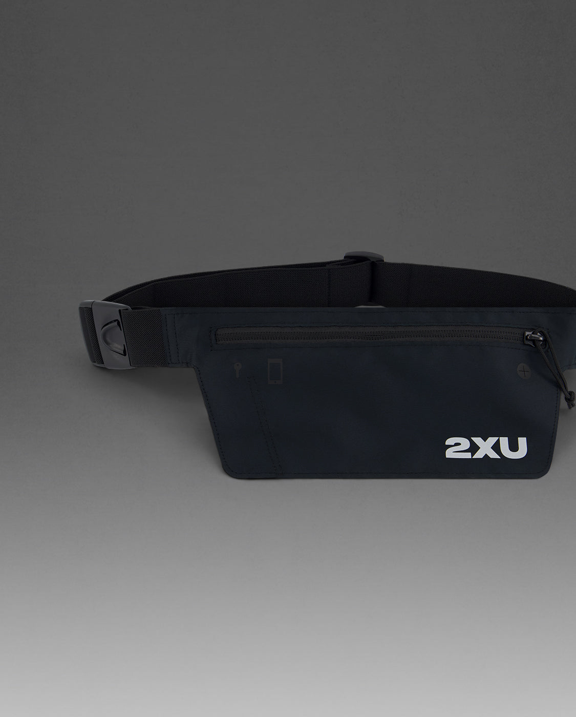 2xu-slim-run-belt-cintura-running-nera-unisex image 8