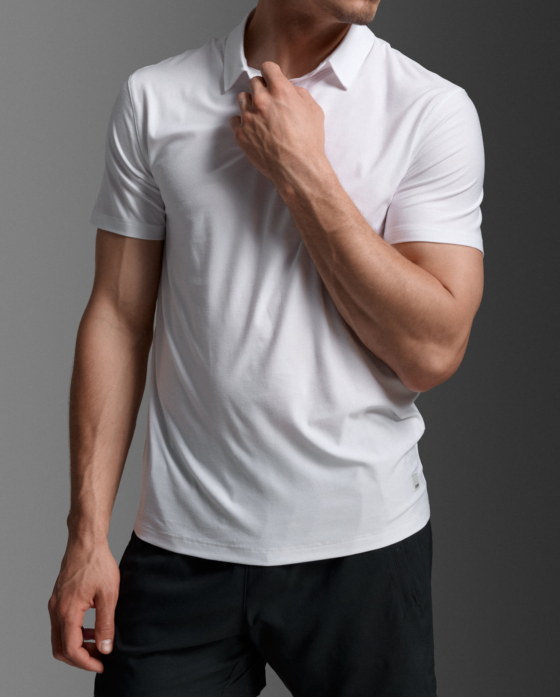 2xu-signature-polo-polo-training-uomo-bianco image 5