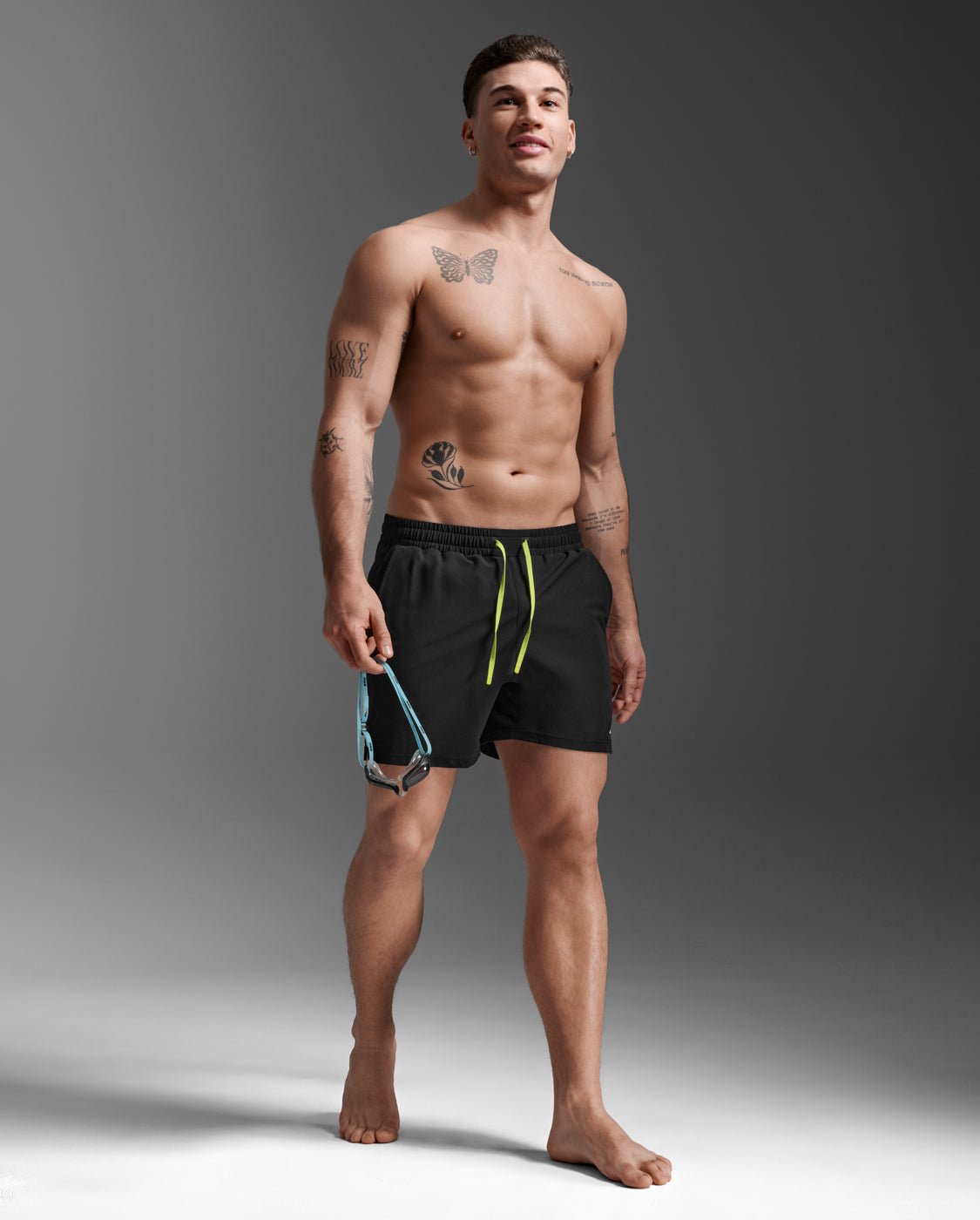 2xu-aero-hybrid-swim-shorts-running-nuoto-nero image 5