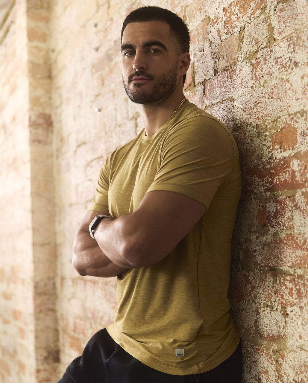 2xu-signature-tee-t-shirt-training-soft-jersey-beige image 2