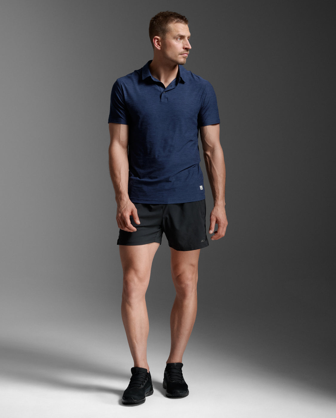 2xu-signature-polo-polo-training-uomo-blu-navy image 1