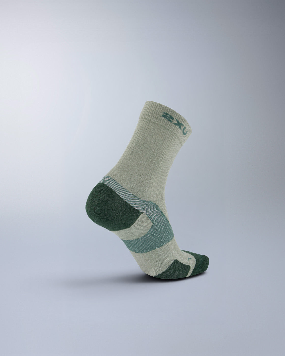 2xu-vectr-light-cushion-merino-crew-socks-calze-running-verdi image 3