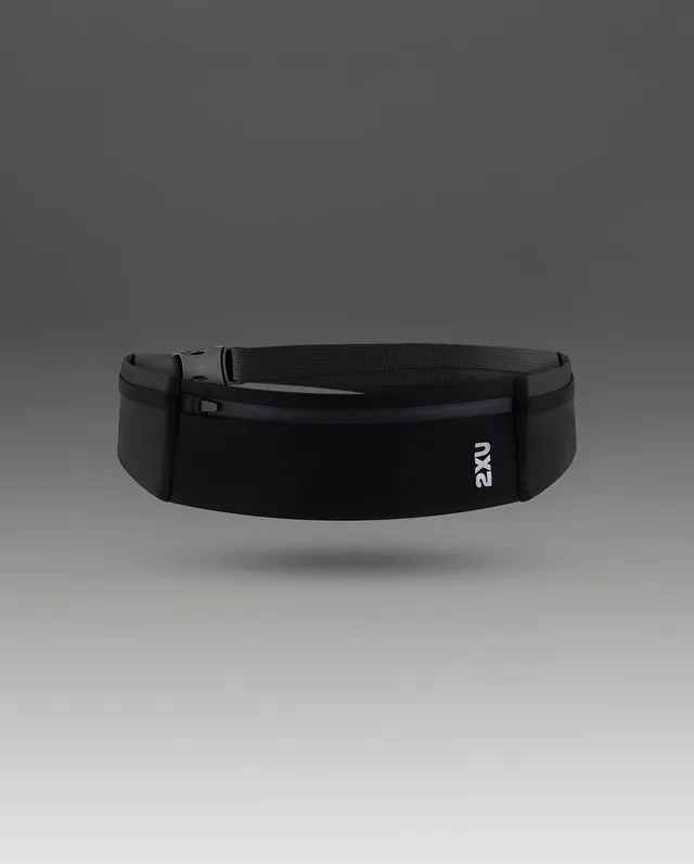 2xu-run-belt-cintura-running-nera-con-zip image 1