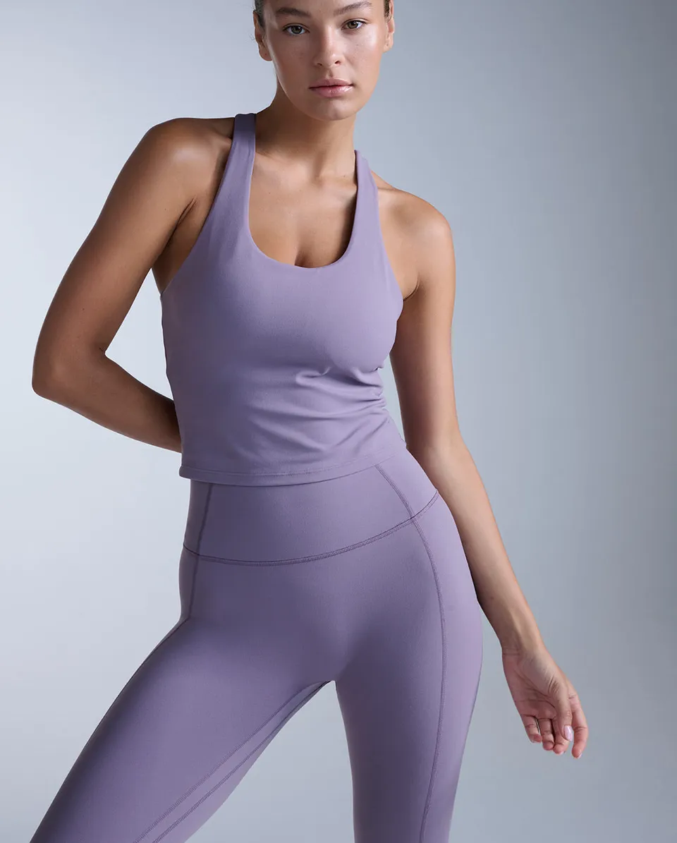2xu-fluid-racerback-tank-canotta-sportiva-viola-donna image 1