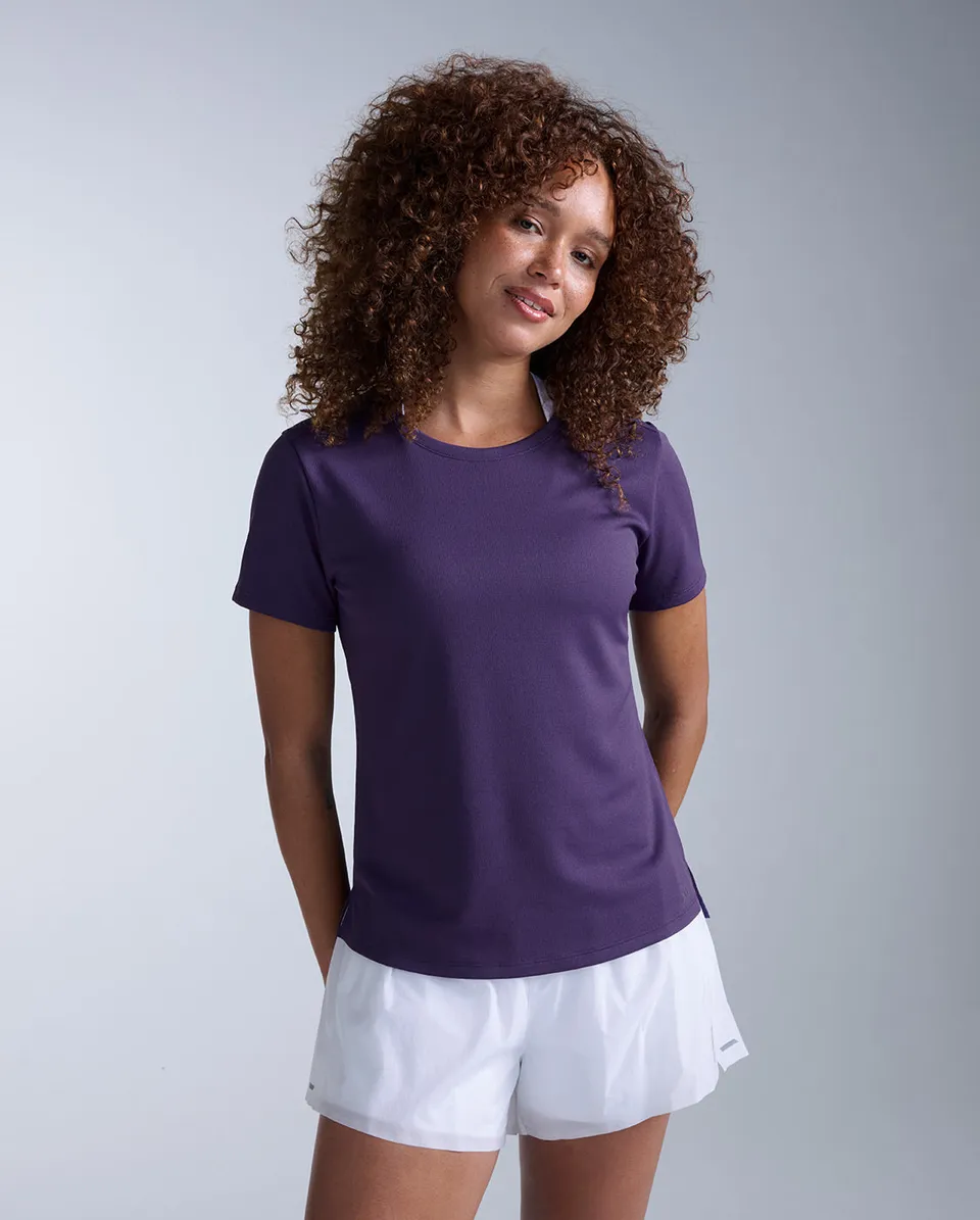 2xu-aero-tee-donna-t-shirt-running-slim-viola image 1