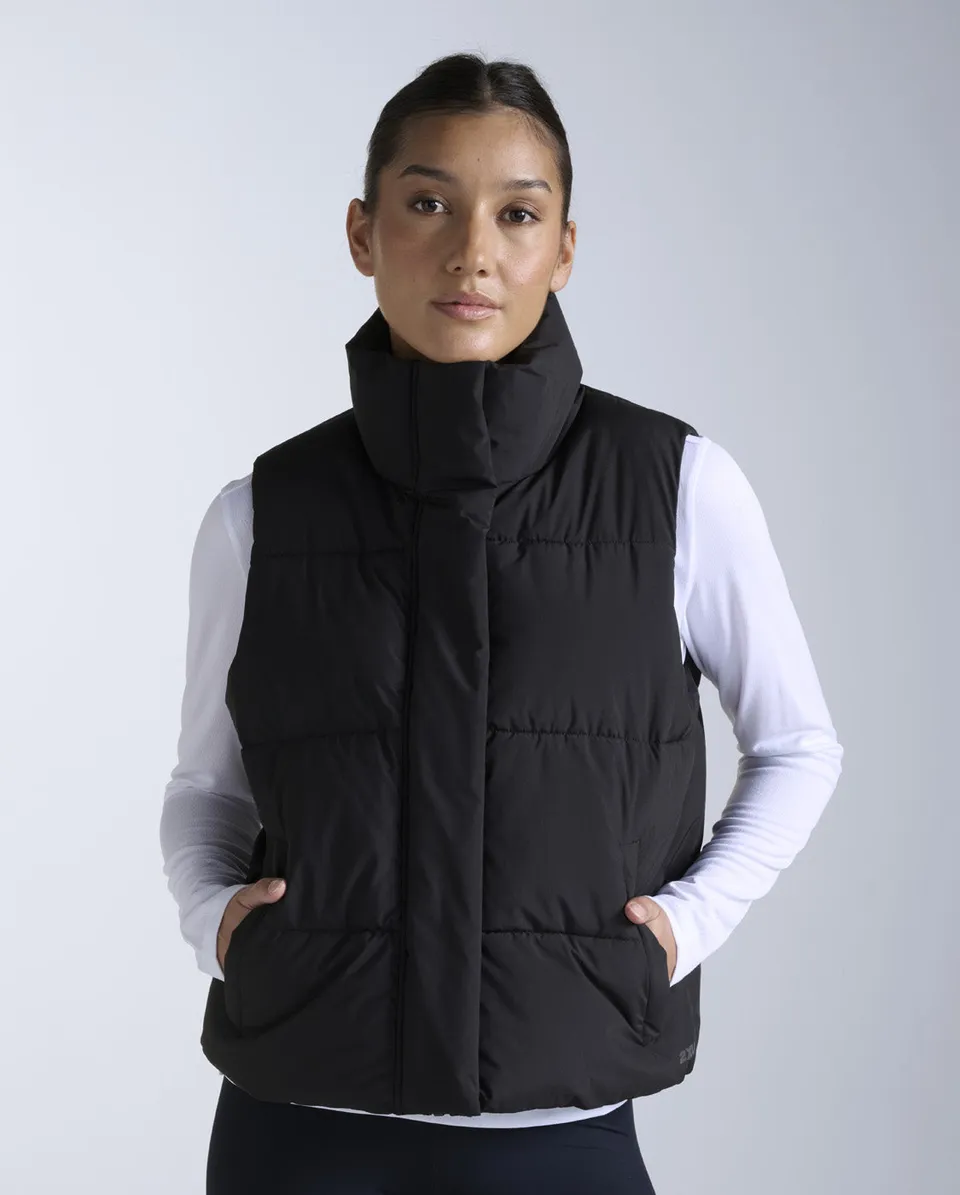 2xu-women-s-insulation-puffer-vest-gilet-nero image 1