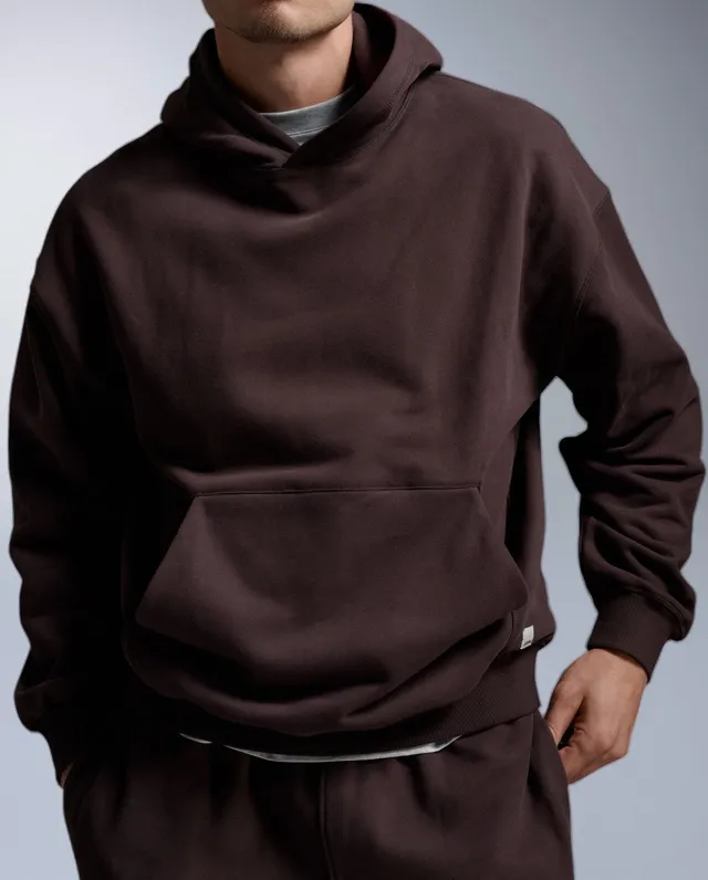 2xu-ez-oversized-organic-cotton-hoodie-felpa-unisex-marrone image 1