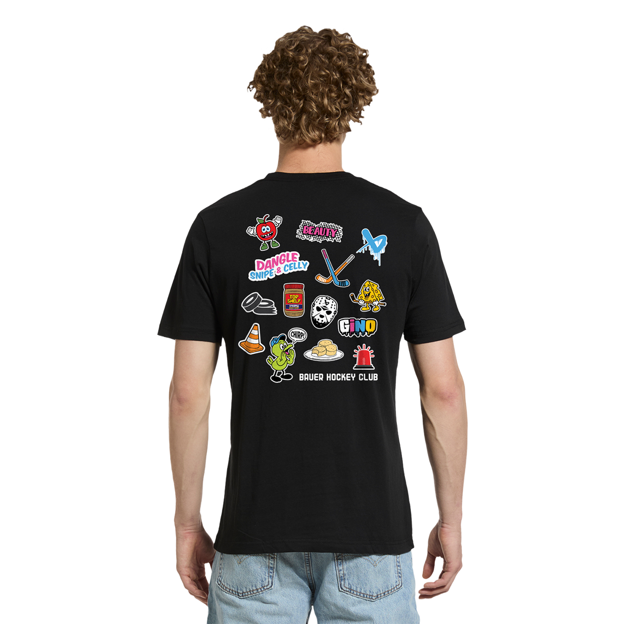 bauer-sticker-tee-senior-t-shirt-uomo-hockey image 2