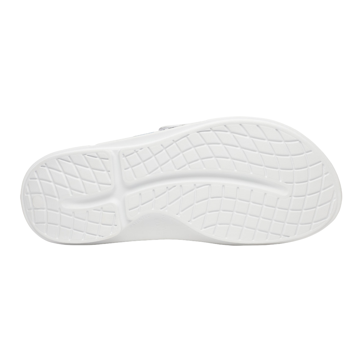 bauer-oofos-sport-flex-slide-junior-bianco-blu-ciabatte-recupero image 7