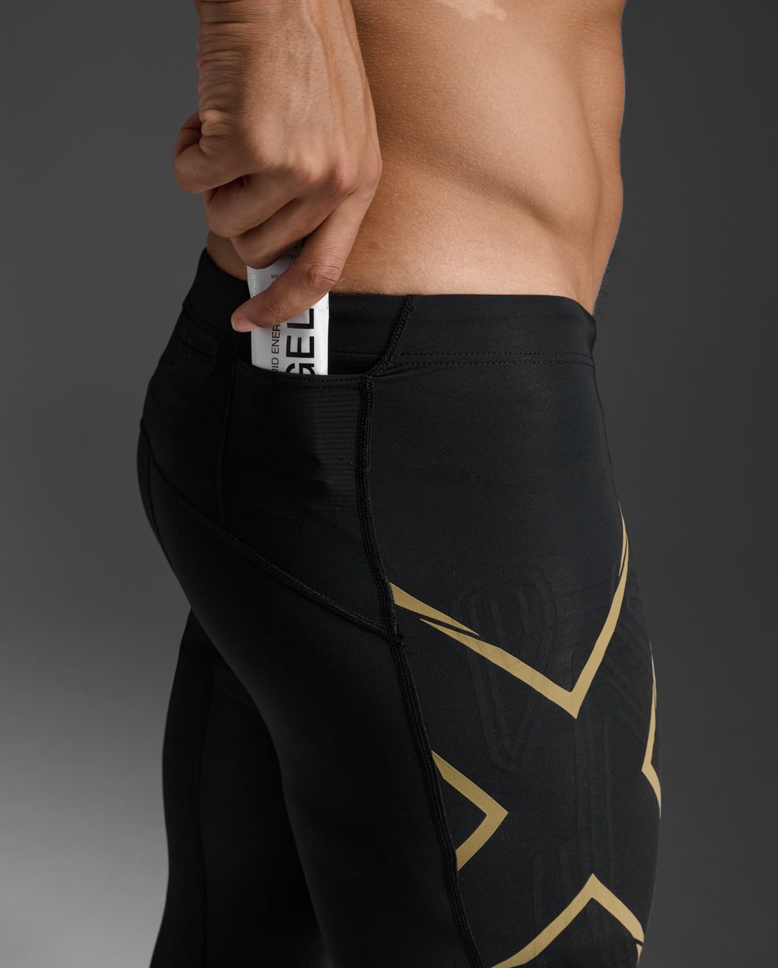 2xu-light-speed-collant-compressione-running-nero image 7