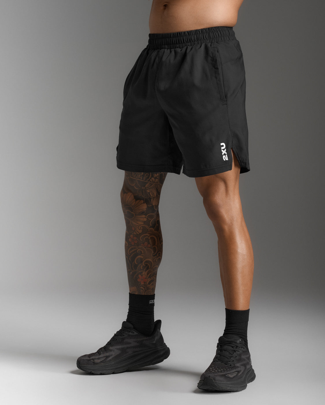 2xu-aspire-7-inch-shorts-uomo-neri-pantaloncini-running image 1
