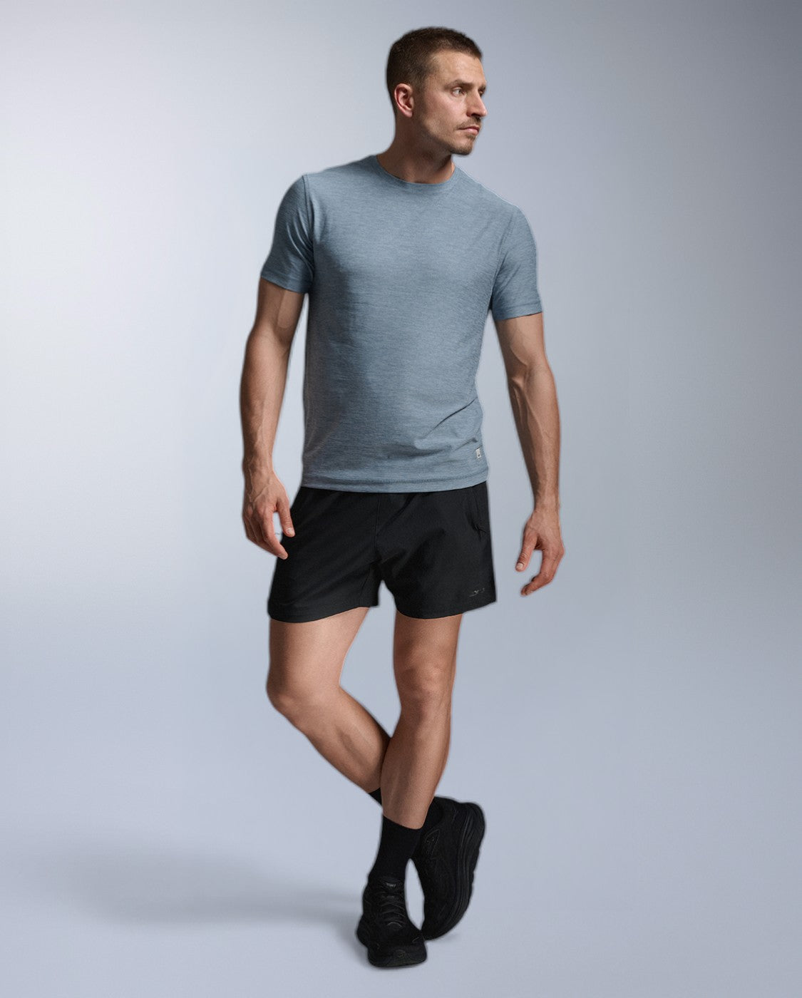 2xu-signature-tee-maglietta-training-uomo-blu-regular image 2