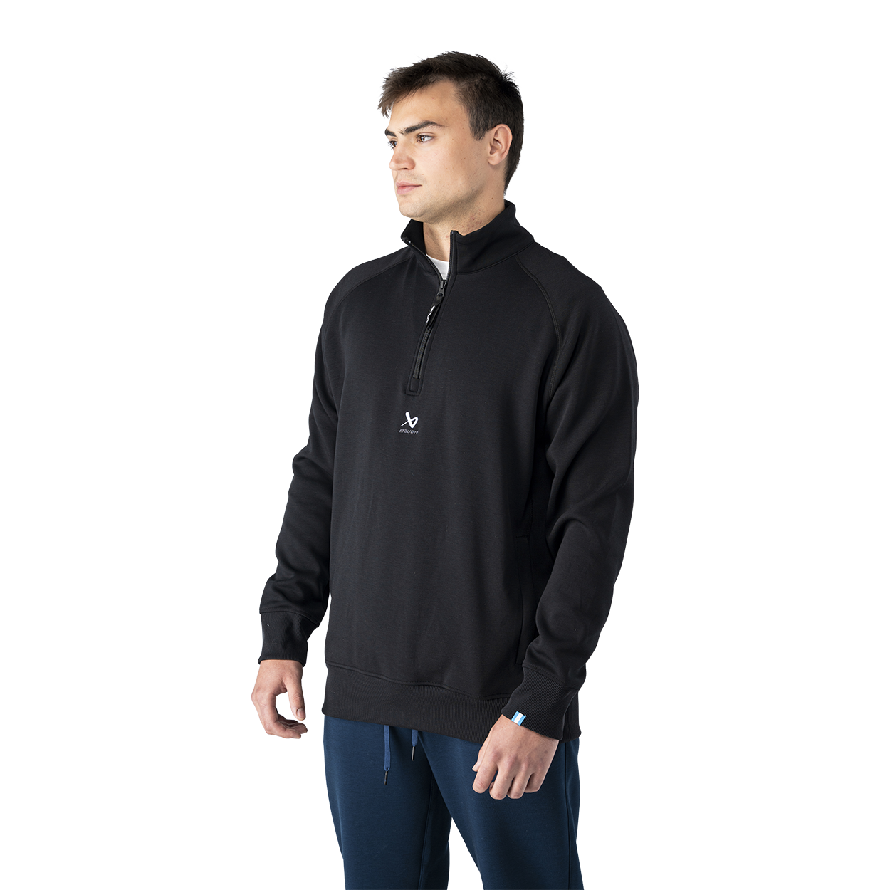 bauer-travel-quarter-zip-senior-felpa-hockey-mezza-zip image 3