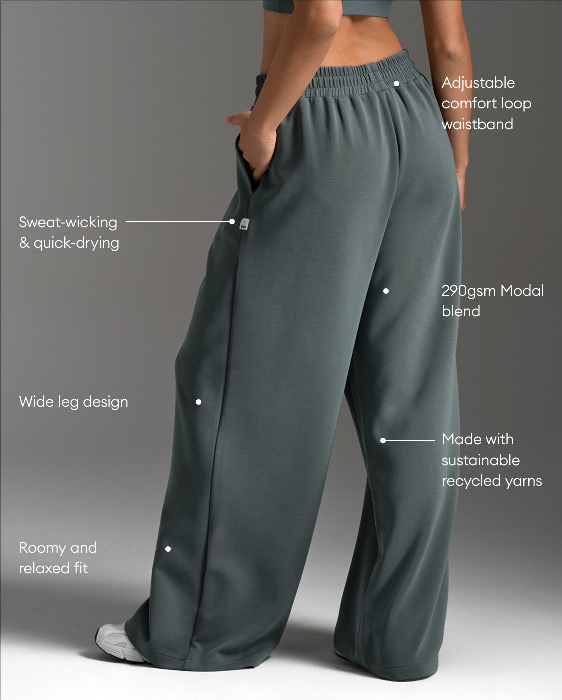 2xu-wonderluxe-sand-washed-wide-leg-pants-pantaloni-donna image 2