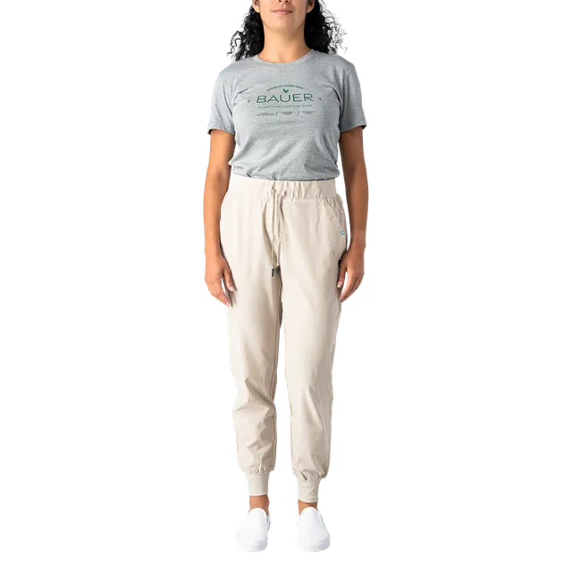 bauer-train-jogger-pantaloni-donna-in-pile-nero image 1