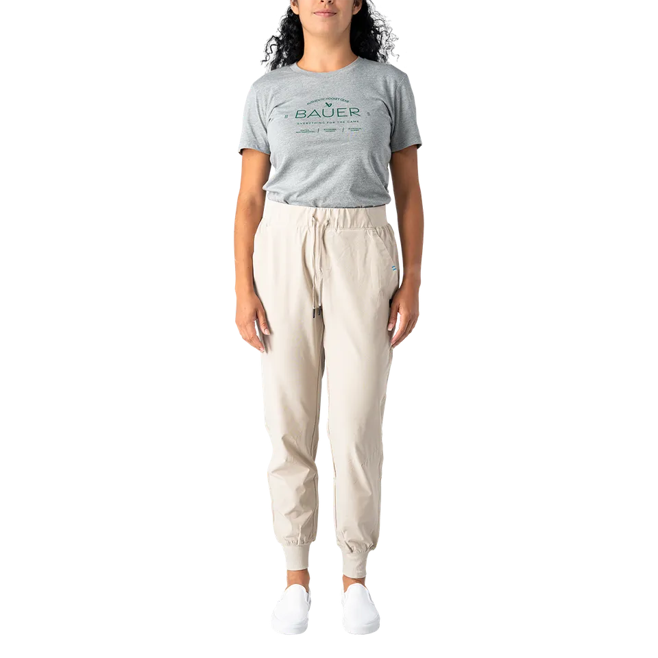 bauer-train-jogger-pantaloni-donna-in-pile-nero image 1