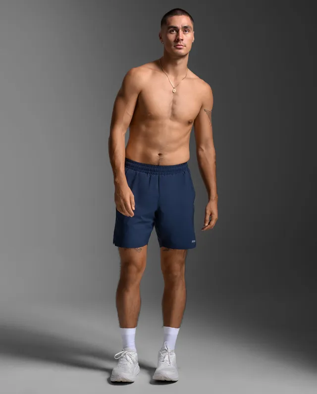 2xu-aero-7-inch-shorts-unlined-uomo-shorts-running-blu-navy image 1