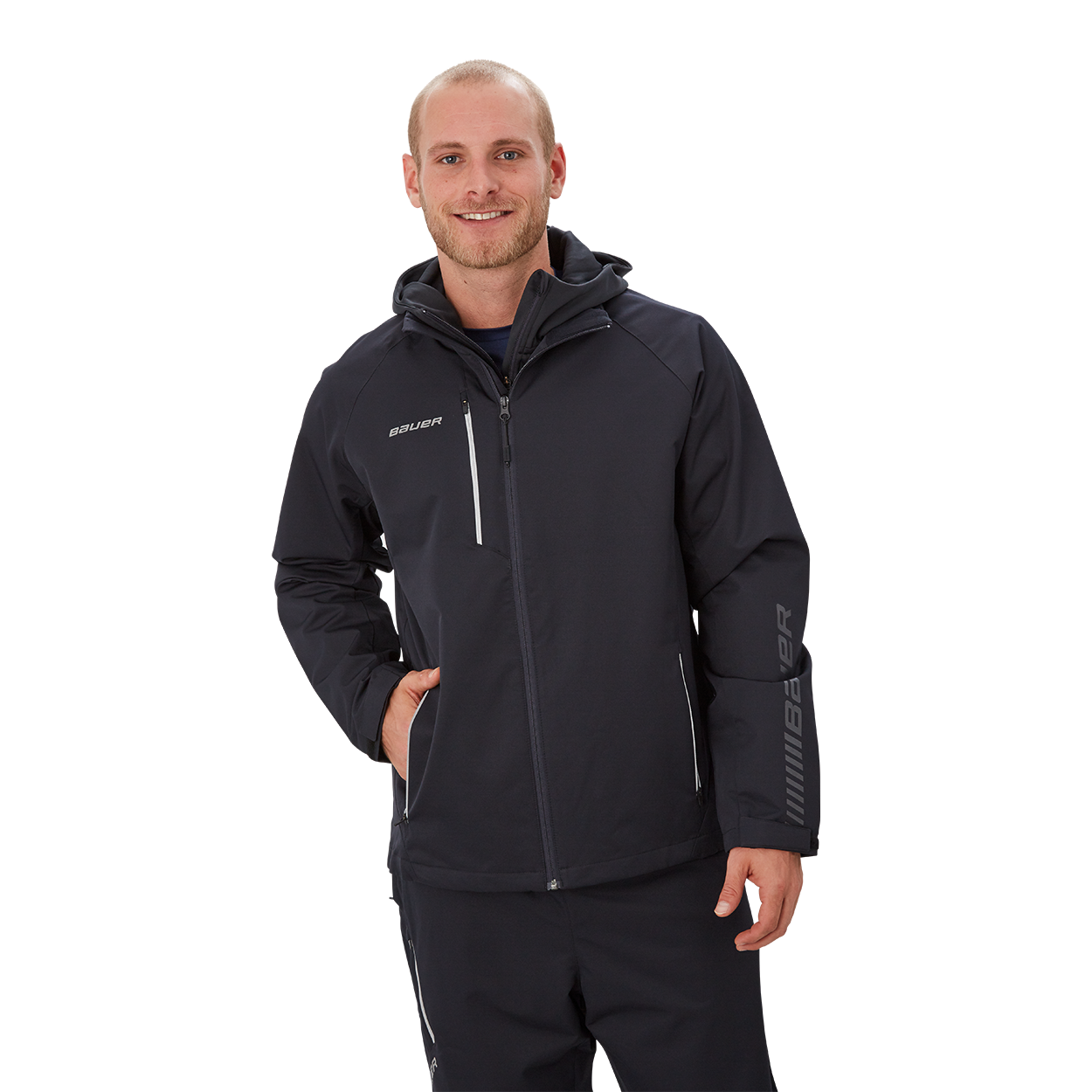 bauer-hockey-lightweight-jacket-senior-giacca-leggera-idrorepellente image 1