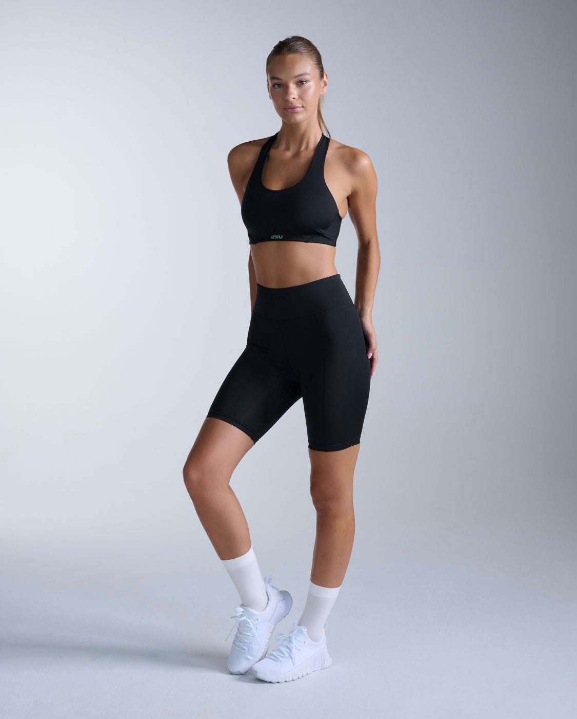 2xu-core-hi-rise-compression-7-inch-shorts-donna-nero image 5