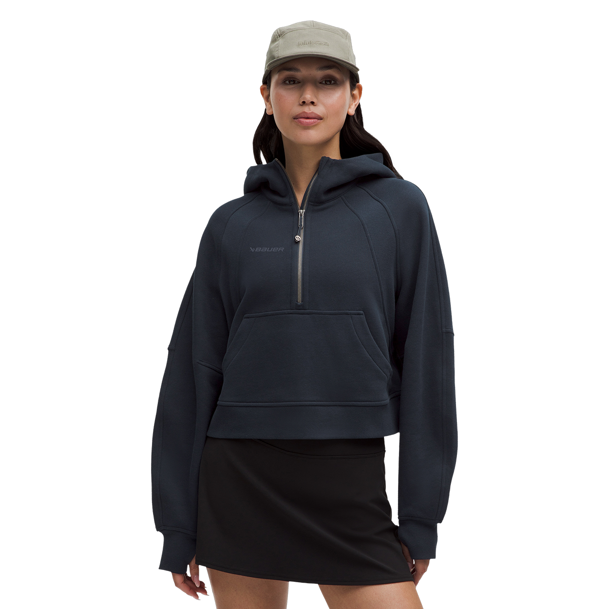 bauer-x-lululemon-scuba-felpa-half-zip-oversize-donna image 1