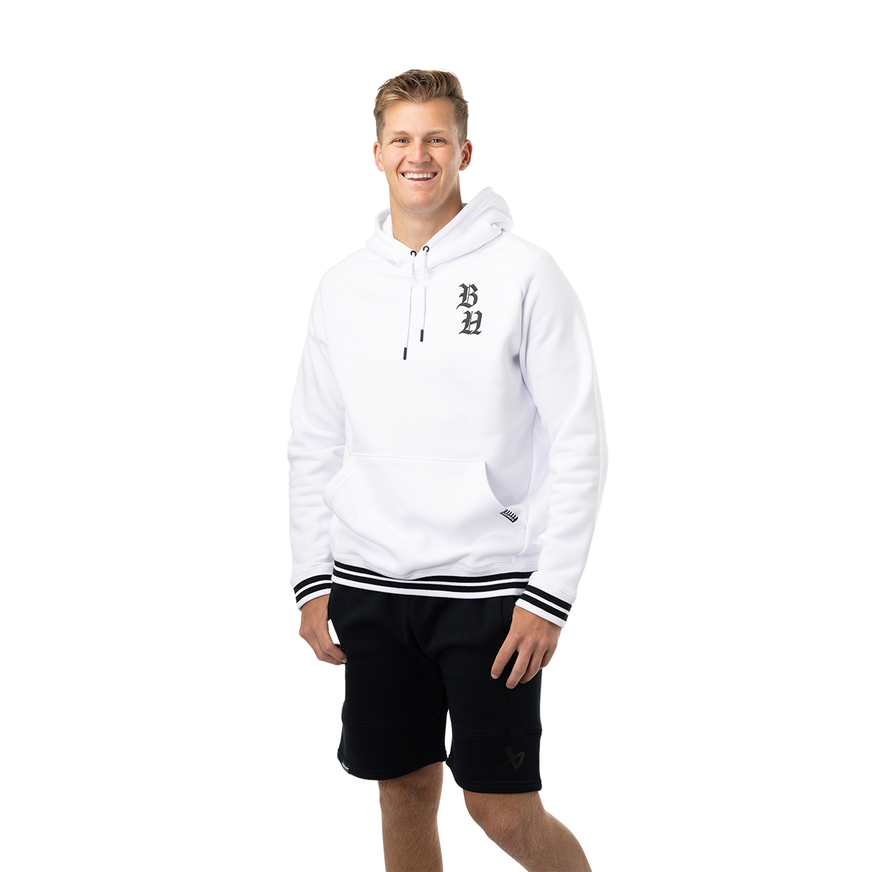 bauer-street-senior-felpa-con-cappuccio-cotone-nera-grafica-hockey image 1