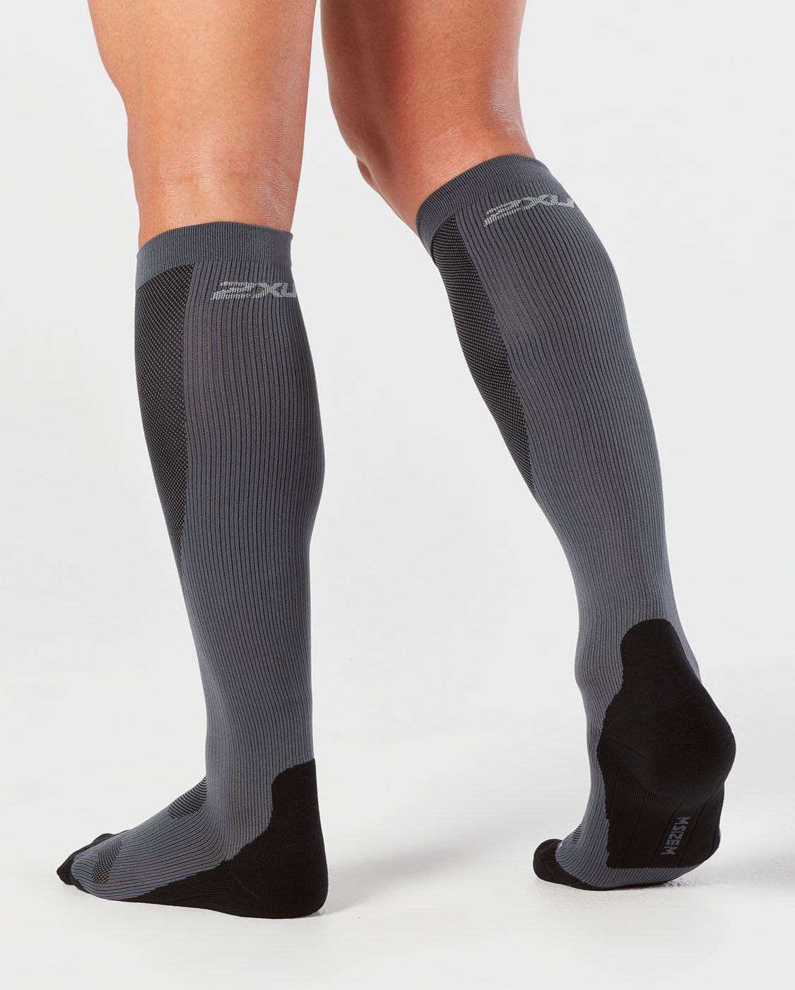 2xu-perf-run-calze-a-compressione-running-uomo-nero-grigio image 2