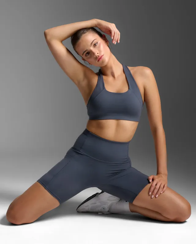 2xu-form-racerback-medium-impact-bra-blu-donna image 1