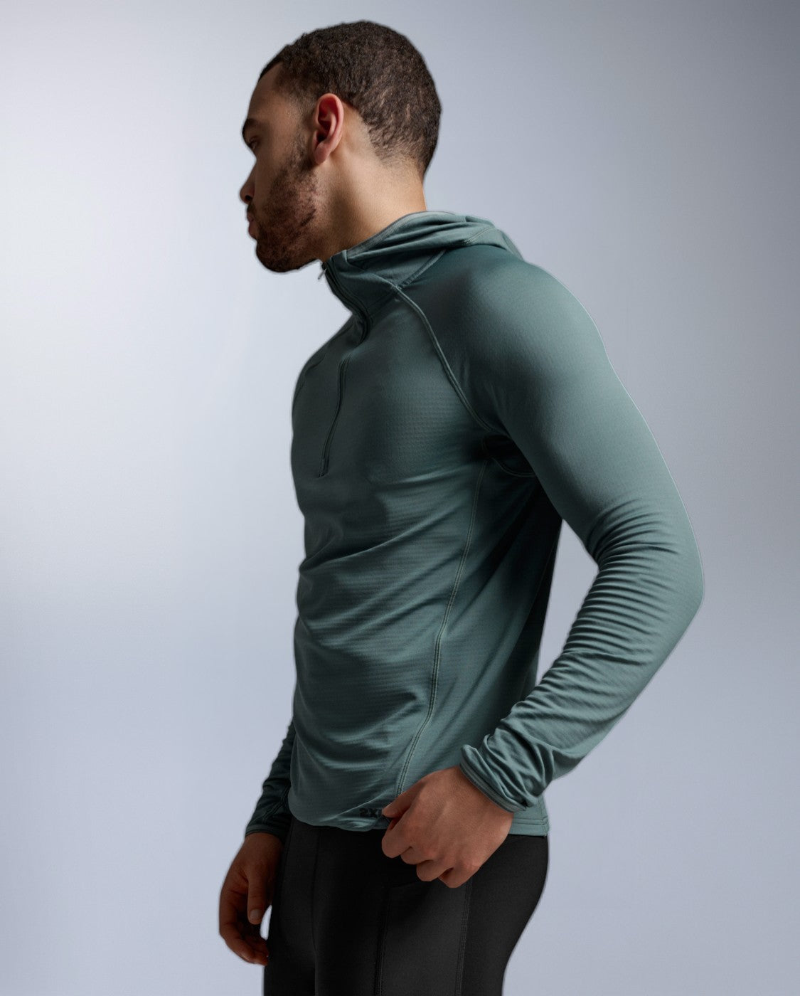 2xu-ignition-grid-1-2-zip-hoodie-uomo-felpa-termica-mezza-zip image 1