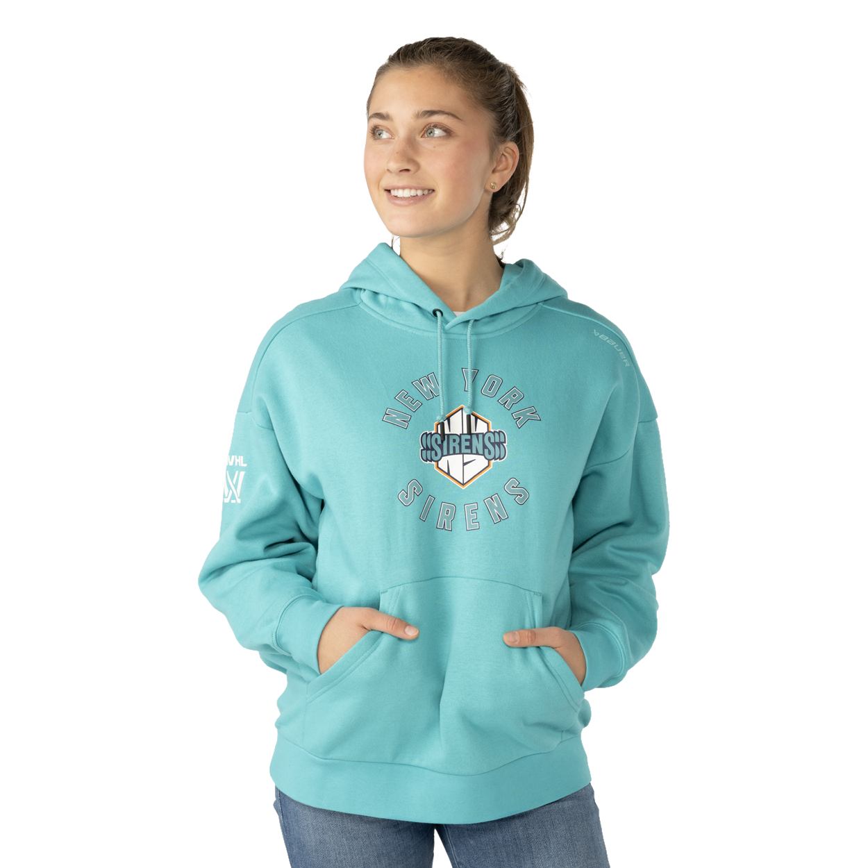 bauer-pwhl-new-york-sirens-ultimate-hoodie-donna-felpa-tifoso image 1