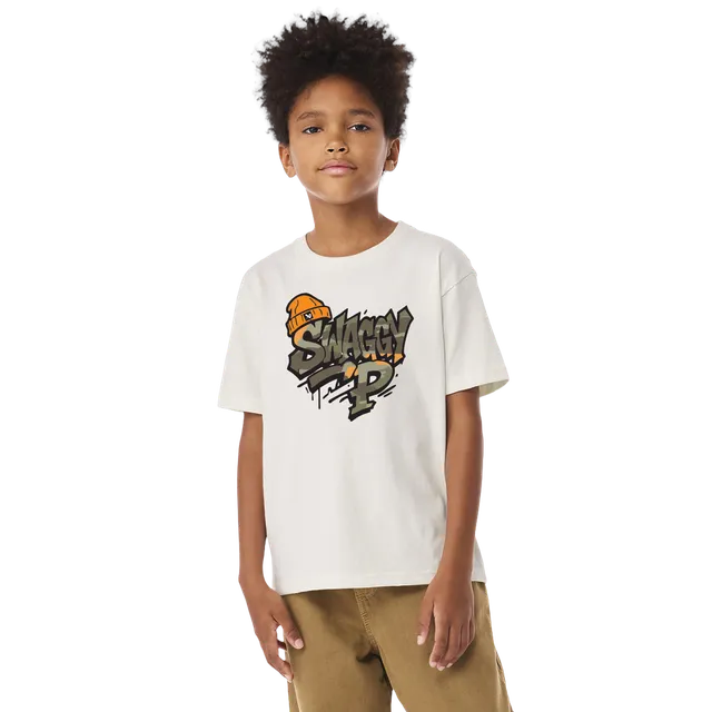 maglietta-youth-bauer-x-swaggy-camo-boxy-nera image 1