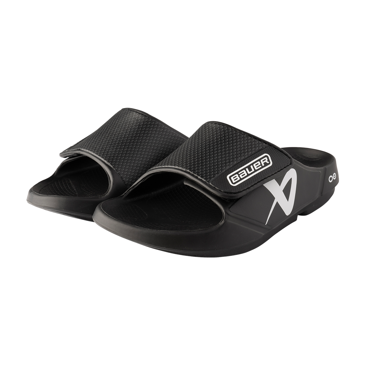 bauer-oofos-sport-flex-slide-senior-nere-ciabatte-recupero-s25 image 1