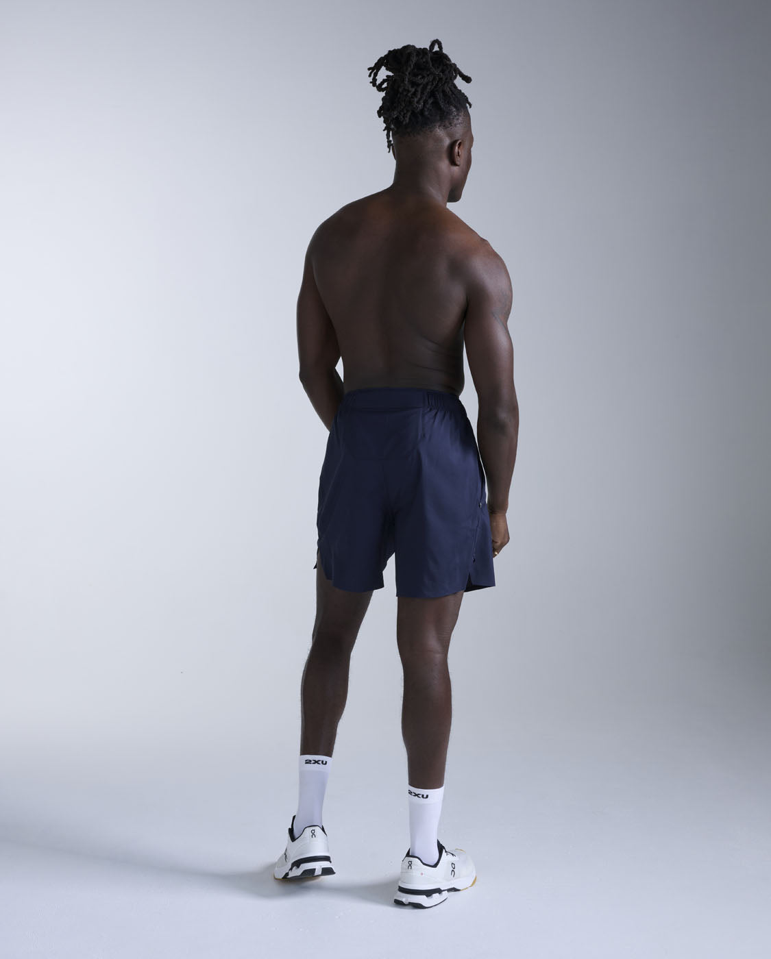 2xu-motion-shorts-uomo-7-pollici-non-foderati-blu-navy image 7