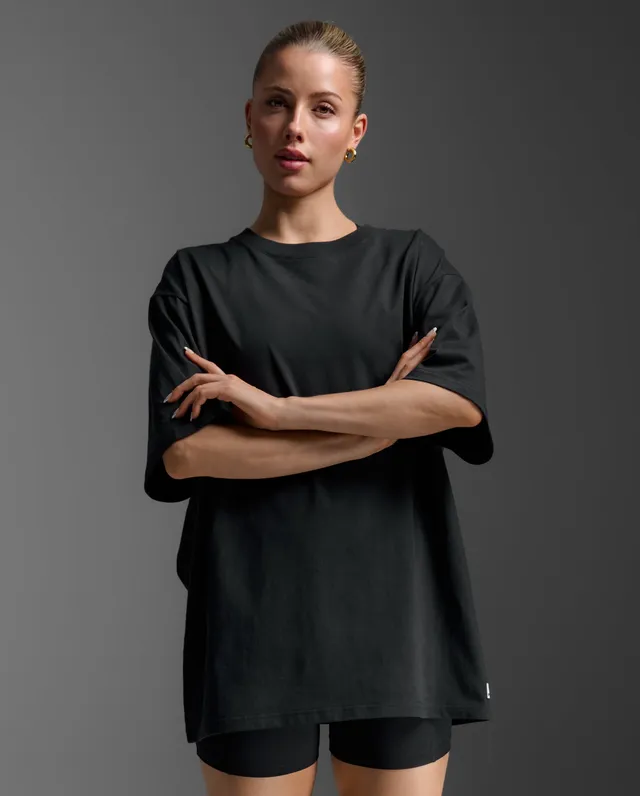 2xu-ez-oversized-t-shirt-in-cotone-organico-nero image 1