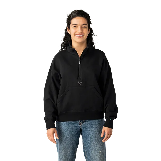 bauer-off-day-felpa-donna-quarter-zip-con-cerniera image 1