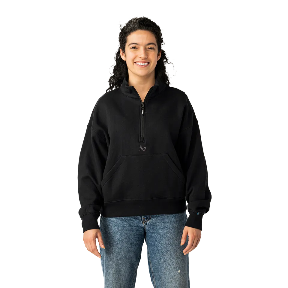bauer-off-day-felpa-donna-quarter-zip-con-cerniera image 1