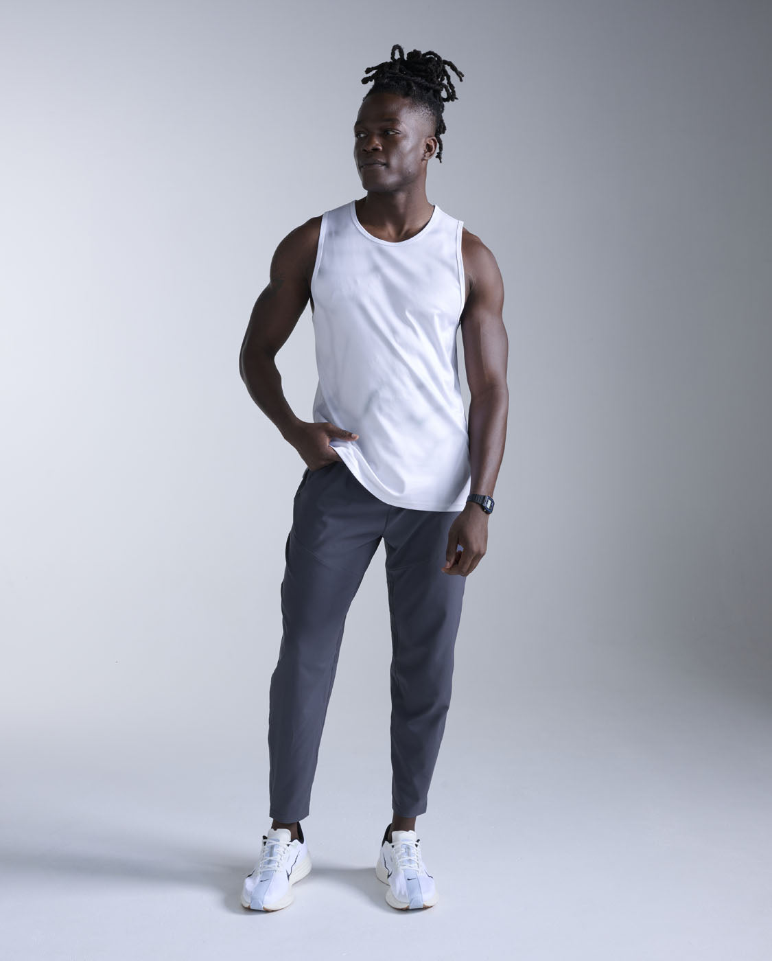2xu-aero-tank-canotta-running-uomo-grigio-azzurro image 6