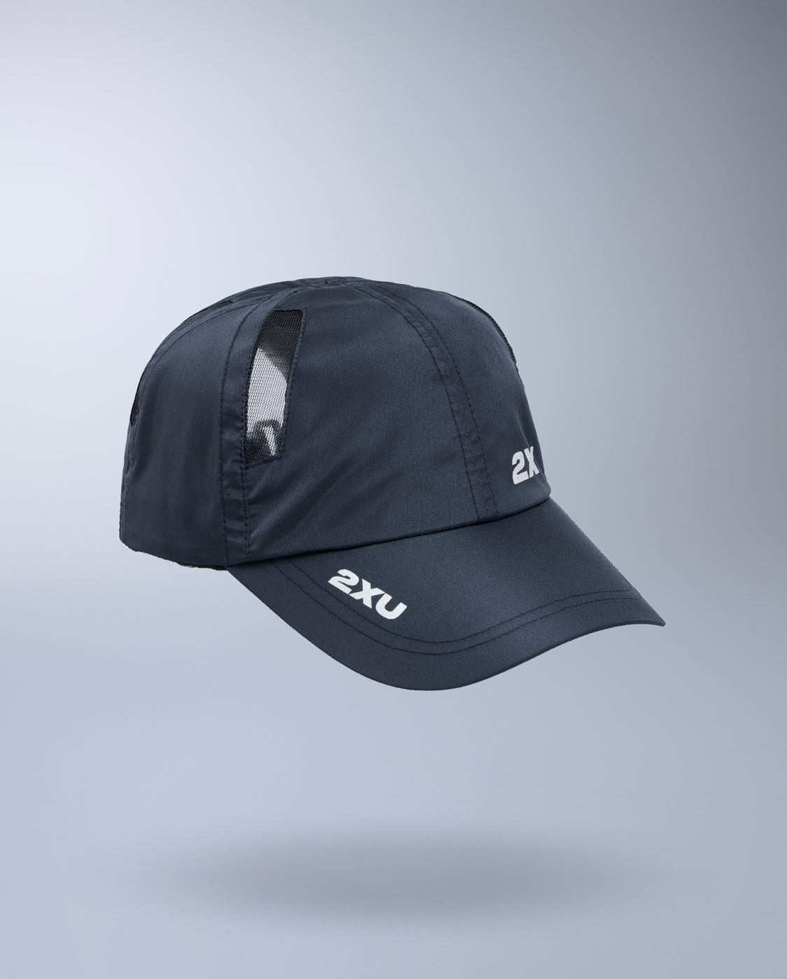 2xu-run-cap-cappellino-running-unisex-blu-6-pannelli image 1