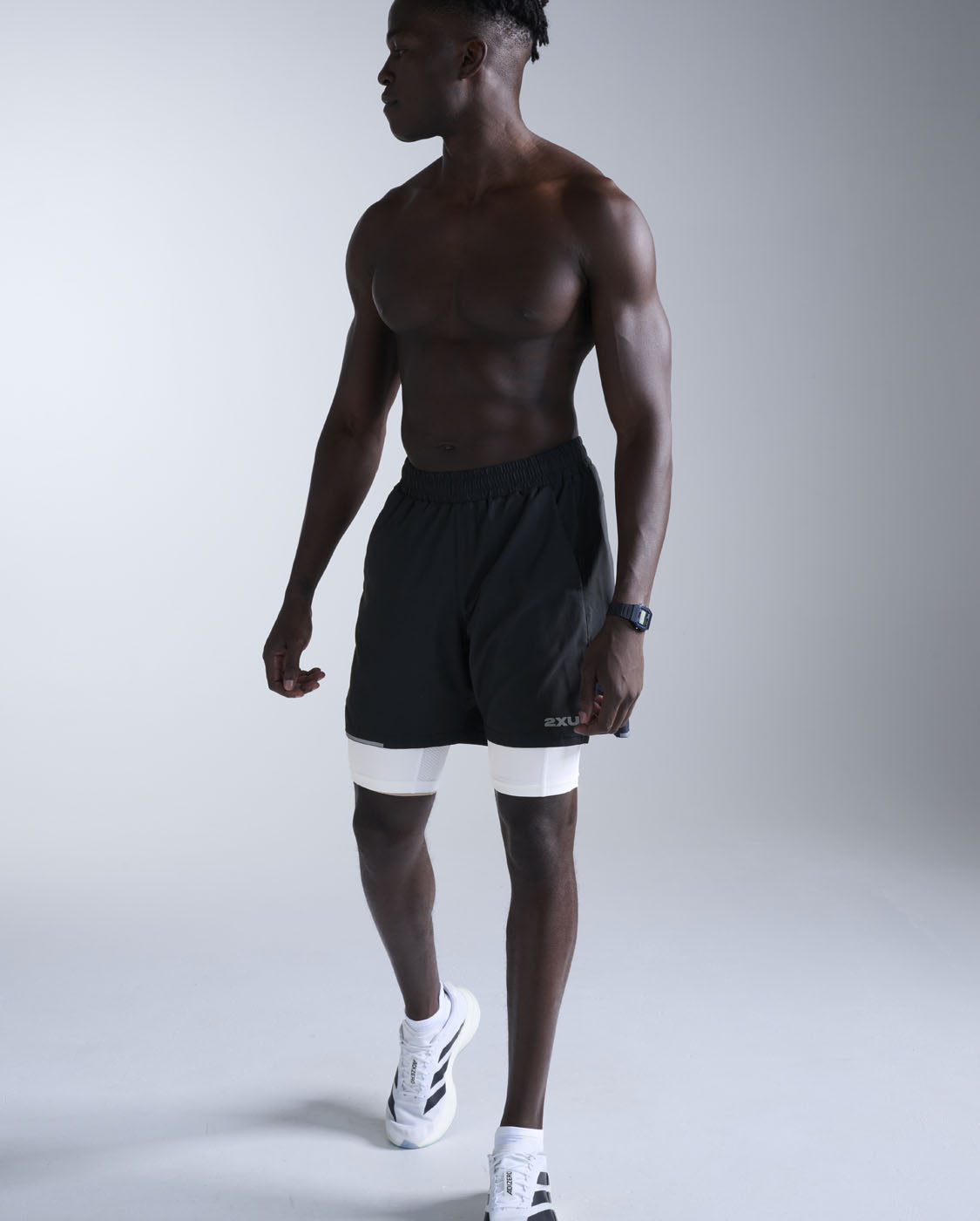 2xu-base-layer-compression-shorts-pantaloncini-compressione-bianchi image 5