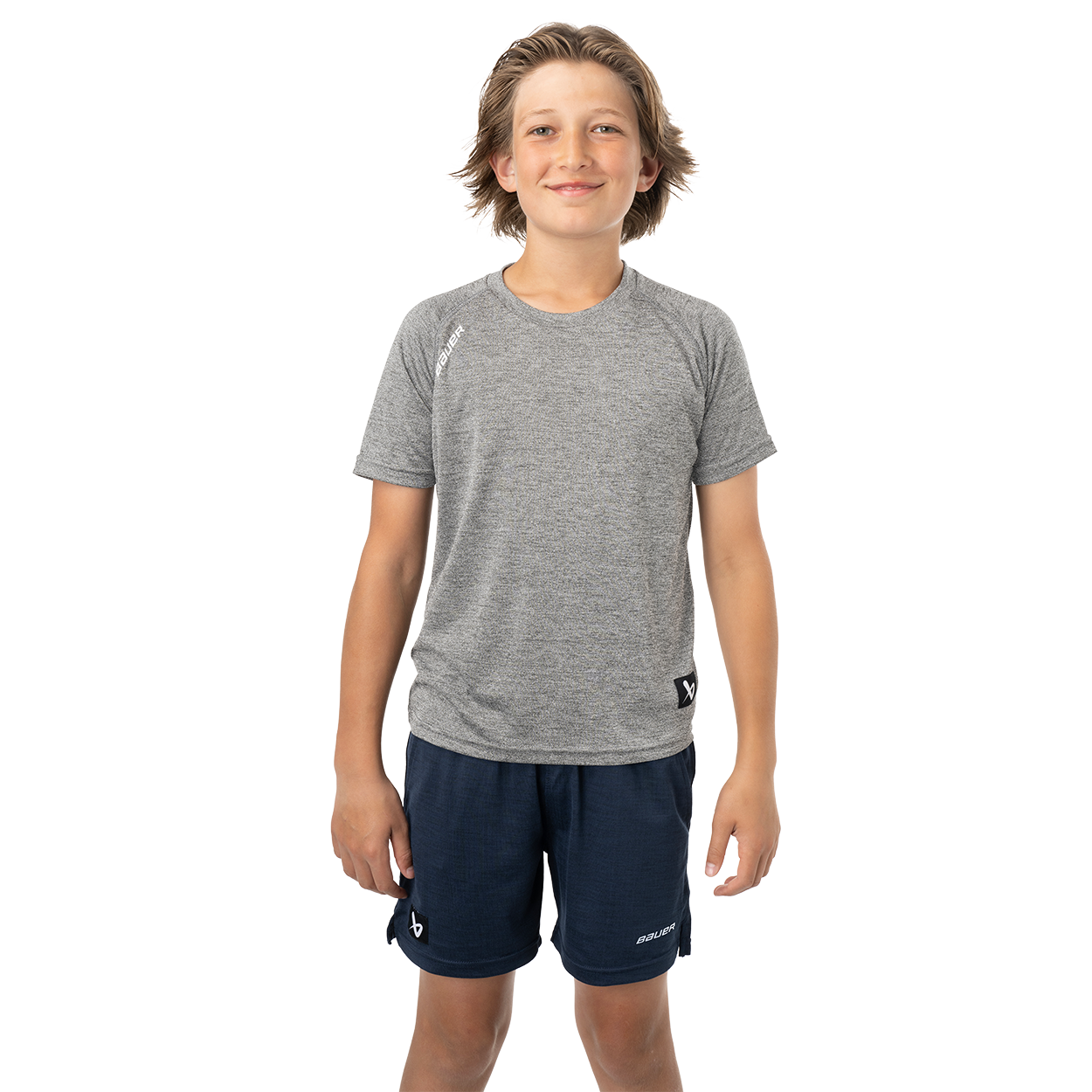 bauer-team-tech-tee-maglia-training-hockey-youth-manica-corta image 2