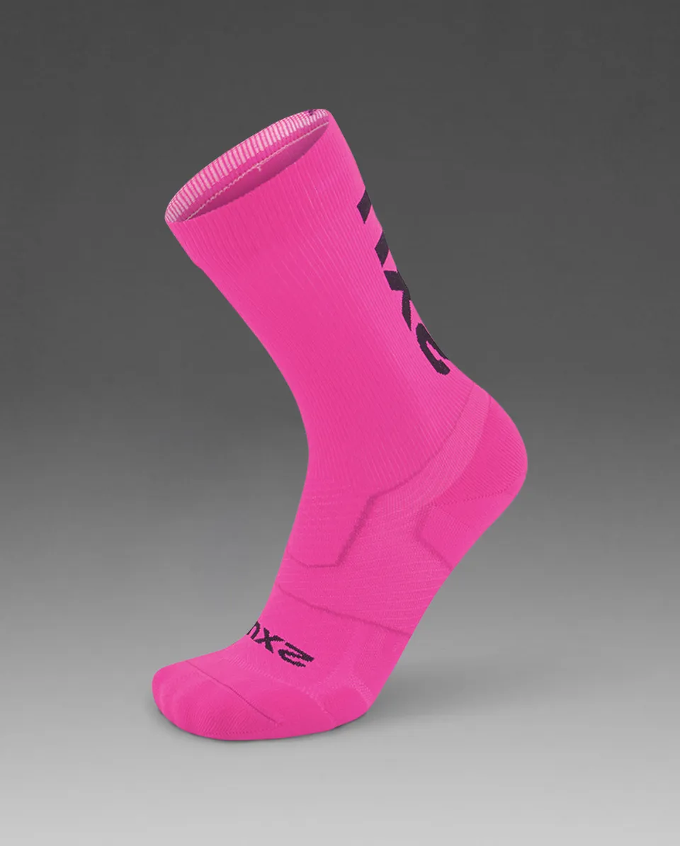 2xu-vectr-light-cushion-crew-socks-uomo-rosa-best-seller image 1
