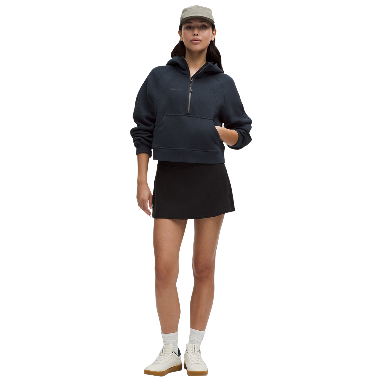 bauer-x-lululemon-scuba-felpa-half-zip-oversize-donna image 2