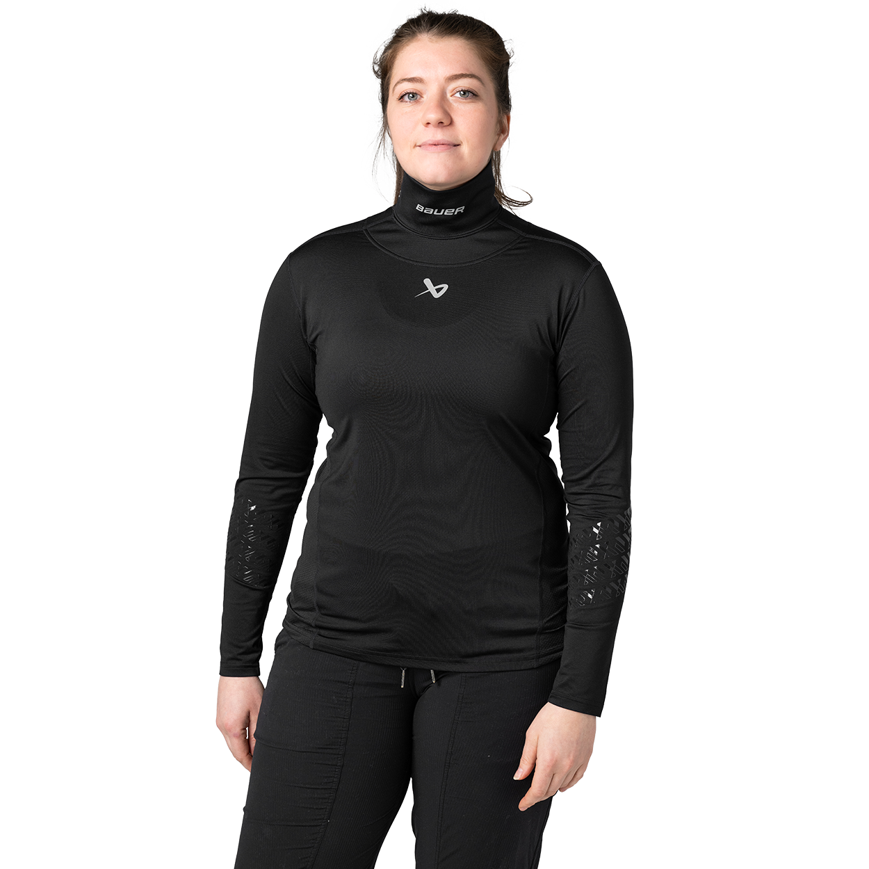 bauer-sottomaglia-donna-manica-lunga-antitaglio-con-protezione-collo image 1