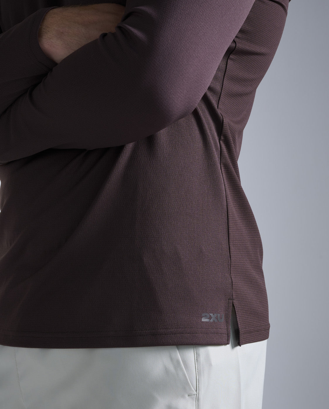2xu-aero-long-sleeve-uomo-marrone image 7