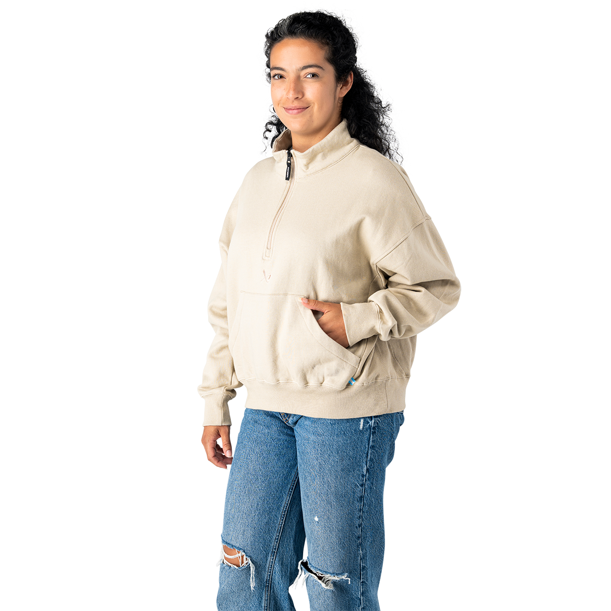 bauer-quarter-zip-donna-felpa-mezza-zip image 8