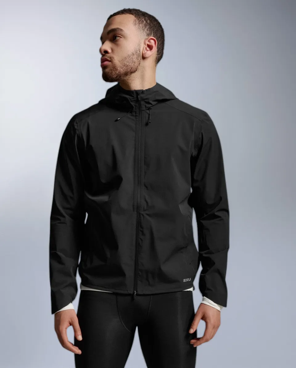 2xu-ignition-shield-soft-shell-jacket-uomo-giacca-running-impermeabile-nera image 1