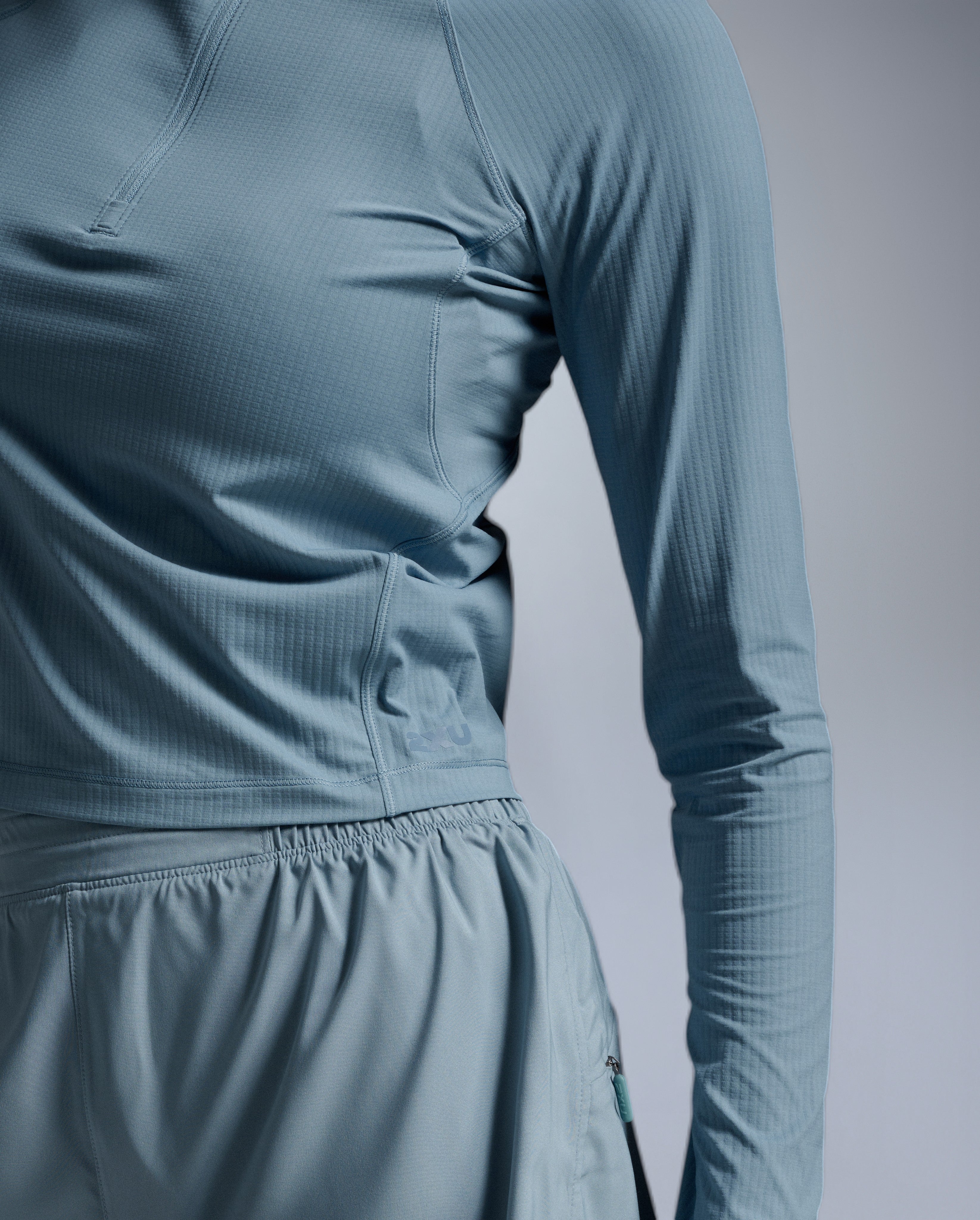 2xu-aero-waffle-1-2-zip-donna-maglia-running-mezza-zip-slim image 8