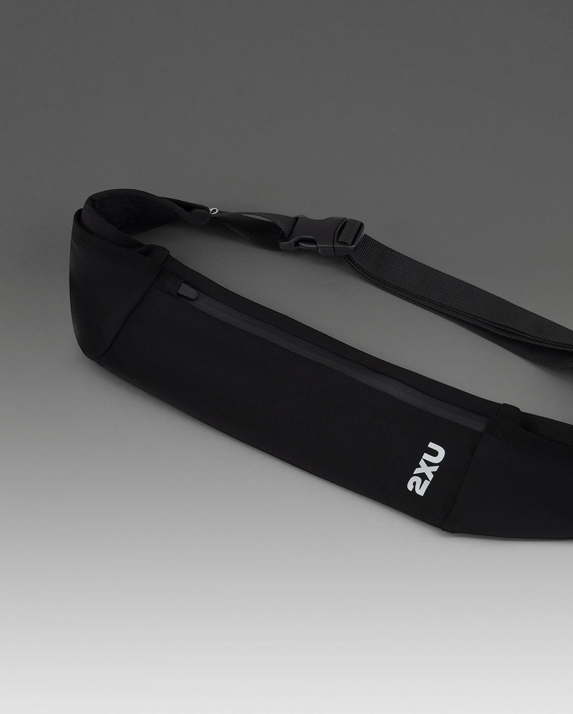 2xu-run-belt-cintura-running-nera-con-zip image 5