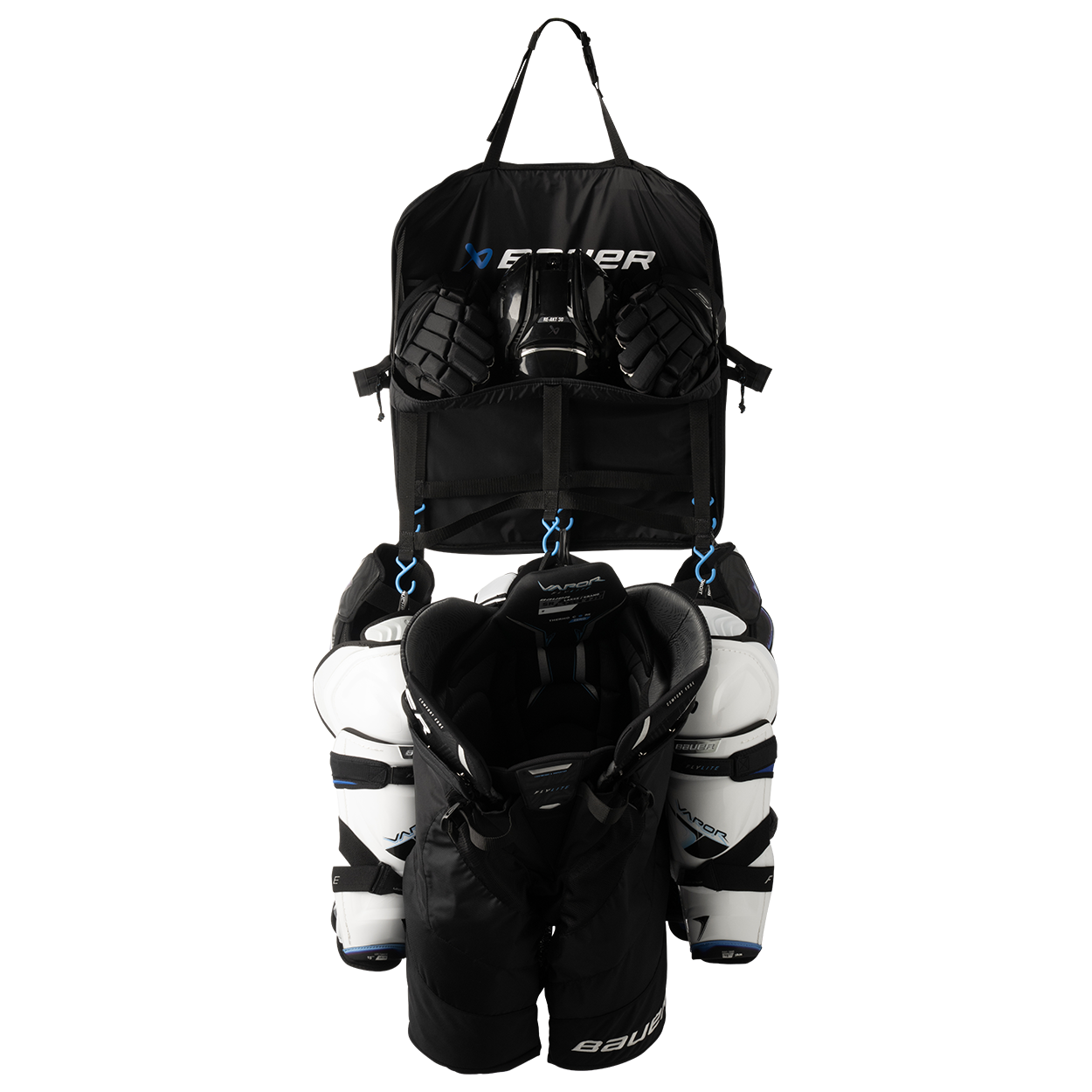 bauer-hanging-gear-rack-stender-appendibile-con-mensola-e-8-ganci image 1