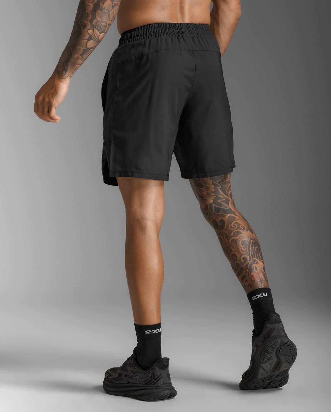 2xu-aspire-7-inch-shorts-uomo-neri-pantaloncini-running image 3